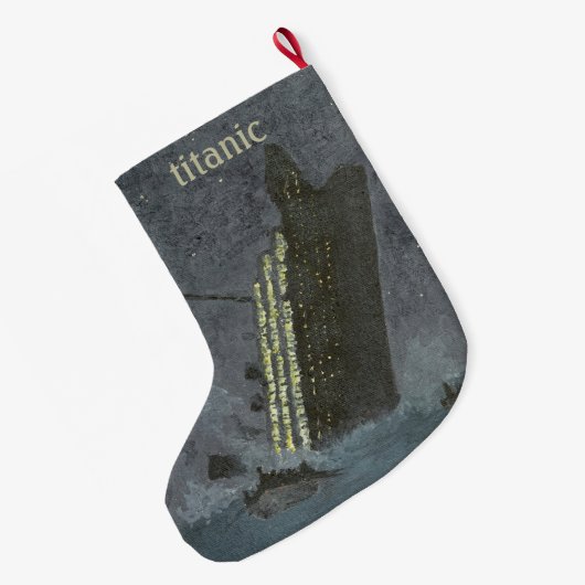 Titanic Maritime Disaster Shipwreck Grote Kerstsok (Achterkant (Hangend))