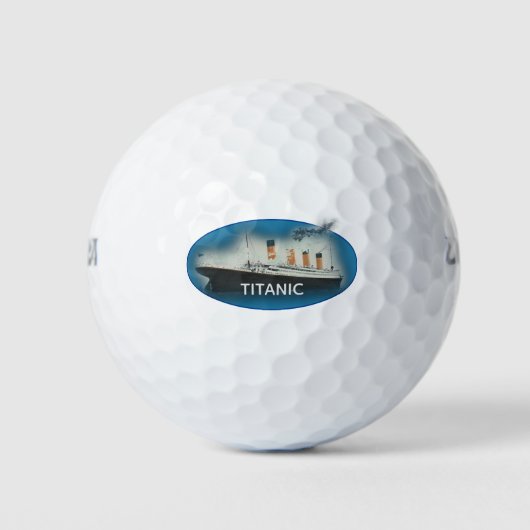 Titanic Maritime White Star Line Ship Golfballen (Voorkant)