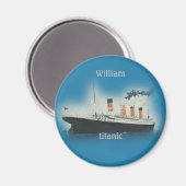Titanic  Maritime White Star Line Ship Magneet (Voorkant / Achterkant)