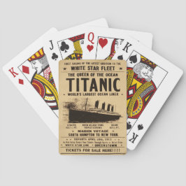 Titanic Newspaper Pokerkaarten