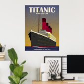 Titanic Ocean Liner Art Deco Print (Thuiskantoor)