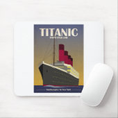 Titanic Ocean Liner Art Deco Print Muismat (Met muis)
