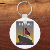 Titanic Ocean Liner Art Deco Print Sleutelhanger (Voorkant)