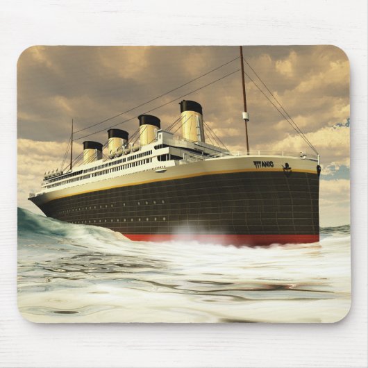 Titanic Ocean-Liner Mousepad Muismat (Voorkant)