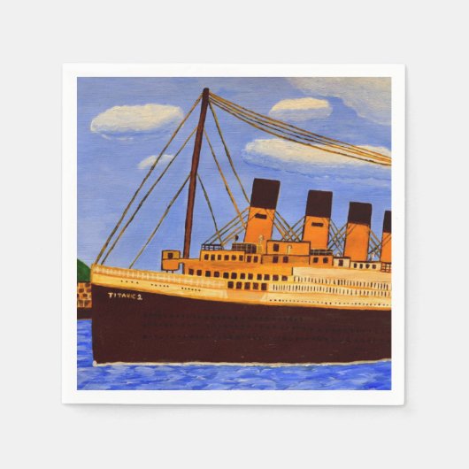 Titanic papieren servetten (Voorkant)