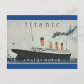 TITANIC Party Blue  White Star Line Ship Briefkaart (Voorkant)