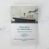 TITANIC Party White Star Line Ship Kaart (Binnen)