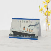 TITANIC Party White Star Line Ship Kaart (Gele Bloem)