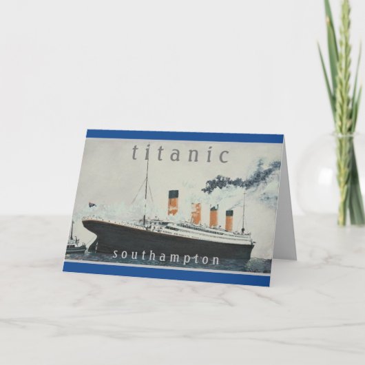 TITANIC Party White Star Line Ship Kaart (Voorkant)