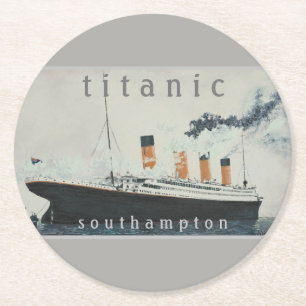 TITANIC Party  White Star Line Ship Ronde Kartonnen Onderzetter