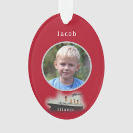  Titanic Photo Red Kerstannament Ornament