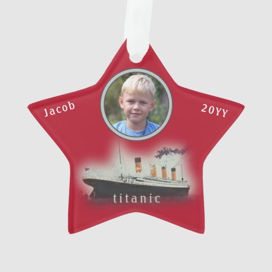 Titanic Porthol Photo Noël Rouge (dos)
