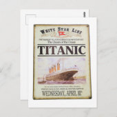 Titanic poster briefkaart (Voorkant / Achterkant)