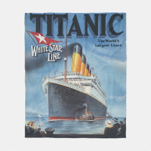 Titanic Poster Fleece Blanket (Voorkant)