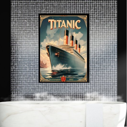 Titanic Poster - Retro Wall Art Poster