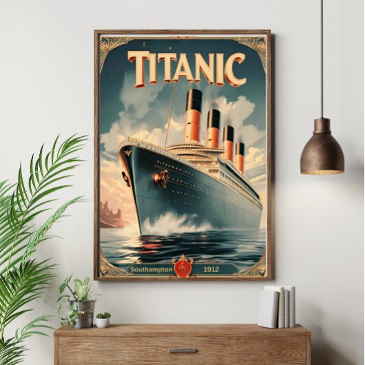 Titanic Poster - Retro Wall Art Poster