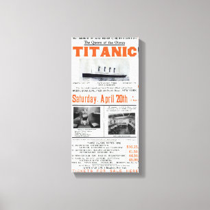 Titanic Queen of the Ocean - White Star Line Canvas Afdruk
