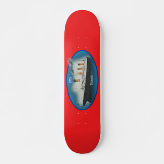 Titanic Red Maritime White Star Line Ship Skateboard