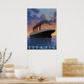 Titanic SceneWhite Star Line Poster (Keuken)