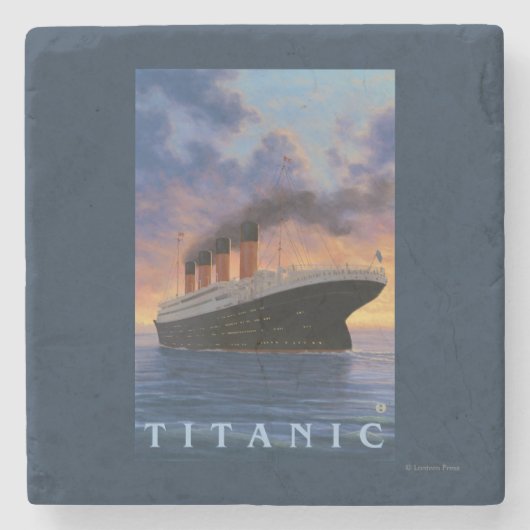 Titanic SceneWhite Star Line Stenen Onderzetter (Voorkant)