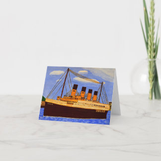 Titanic-schip wenskaart kaart