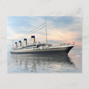 Titanic ship - 3D rendering Briefkaart