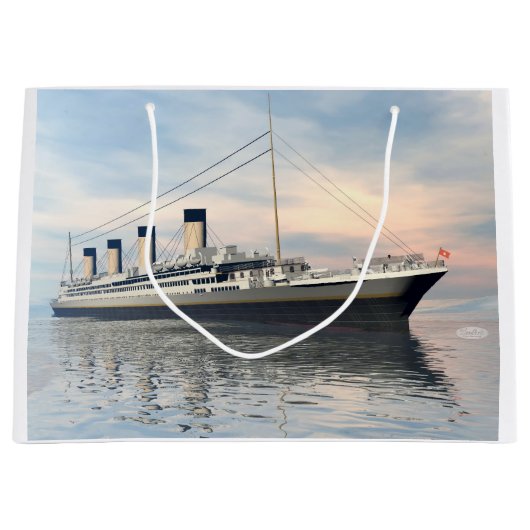 Titanic ship - 3D rendering Large Cadeautasje (Voorkant)