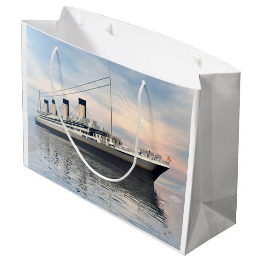Titanic ship - 3D rendering Large Cadeautasje (Achterkant Gekanteld)