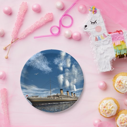 Titanic ship - 3D rendering Papieren Bordje (Feest)