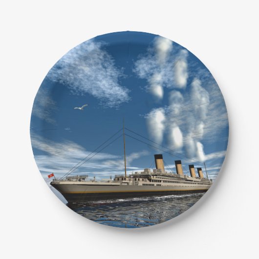 Titanic ship - 3D rendering Papieren Bordje (Voorkant)