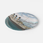 Titanic ship - 3D rendering Papieren Bordje (Gekanteld)