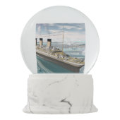 Titanic ship - 3D rendering Sneeuwbol (Achterkant)