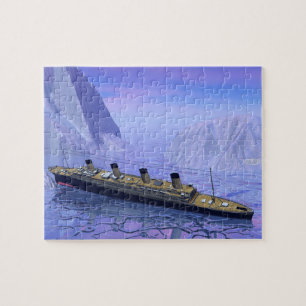 Titanic ship sinking - 3D rendering Legpuzzel