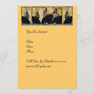 Titanic Ships in Port 1912 Kaart