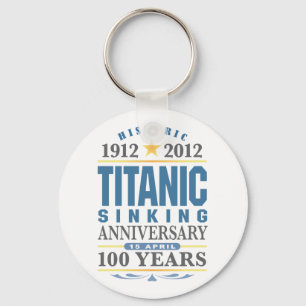Titanic Sinking 100 Year Jubileum Sleutelhanger