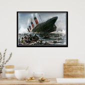 Titanic Sinking Artist Uitzicht titanic Series Poster (Keuken)