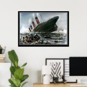 Titanic Sinking Artist Uitzicht titanic Series Poster (Thuiskantoor)
