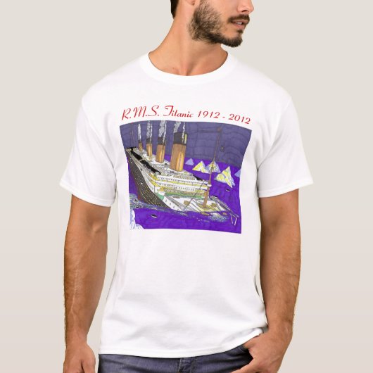 Titanic sinking t-shirt (Voorkant)