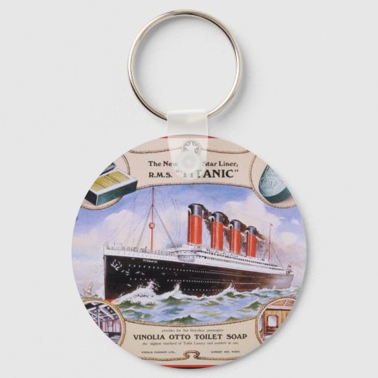 Titanic Soap Label Sleutelhanger (Voorkant)