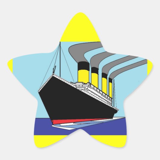 Titanic stersticker ster sticker (Voorkant)