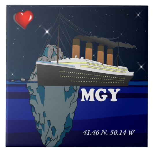 Titanic Tegeltje (Voorkant)