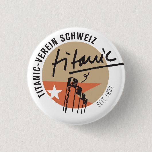 Titanic-Verein Schweiz  Anstecker Ronde Button 3,2 Cm (Voorkant)