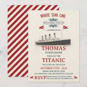 Titanic Verjaardagsfeest Kaart