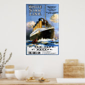 Titanic White Star Line Advertisement Poster (Keuken)