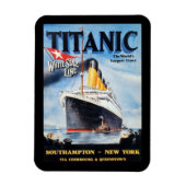 Titanic White Star Line - 's werelds grootste Line Magneet (Verticaal)