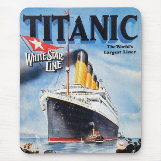 Titanic White Star Line - 's werelds grootste Line Muismat (Voorkant)