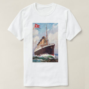 Titanic White Star Line Schilderij T-shirt