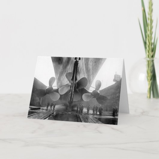 Titanic's propellers kaart (Voorkant)