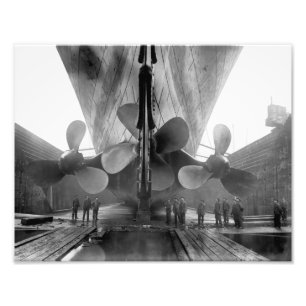 Titanic's schroeven foto afdruk