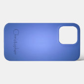 Titanium blauw Roestvrij staal Print Case-Mate iPhone Case (Achterkant (horizontaal))
